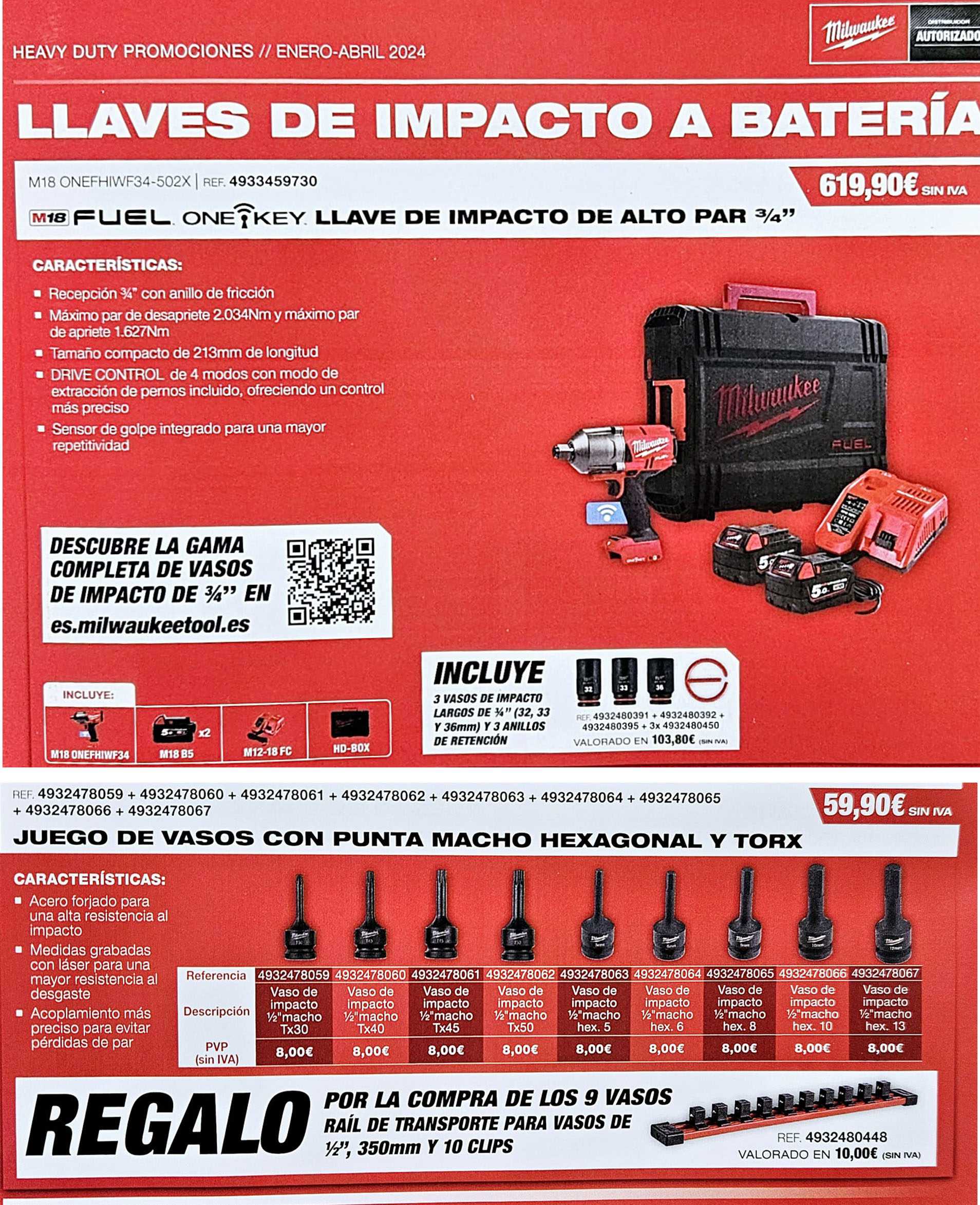 Oferta otoño-invierno MILWAUKEE año 2024