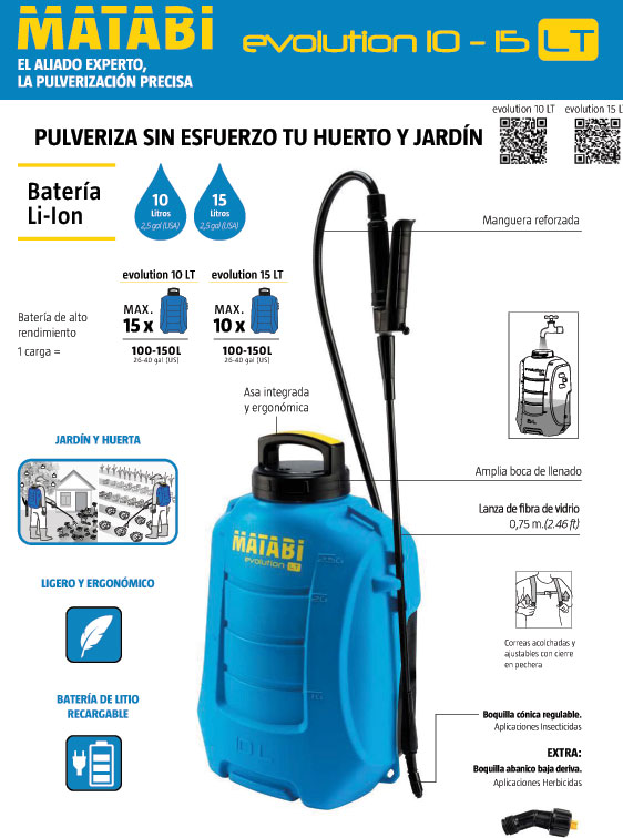 Pulverizador a bateria MATABI