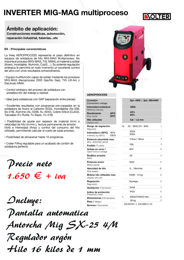 SOLTER inverter MIG MAG